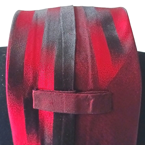 Vintage 100% Silk Diamond   Shape Swarovski Crystal Hand Made Multi-Color Tie - Picture 6 of 10